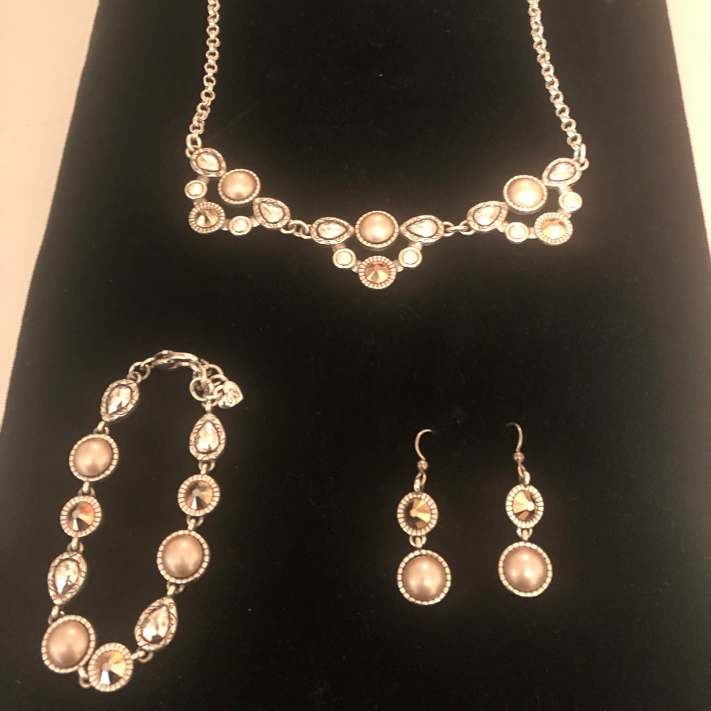 Brighton Pastille earrings necklace bracelet Tan